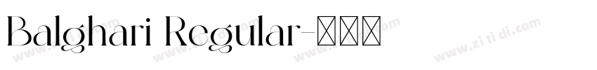 Balghari Regular字体转换